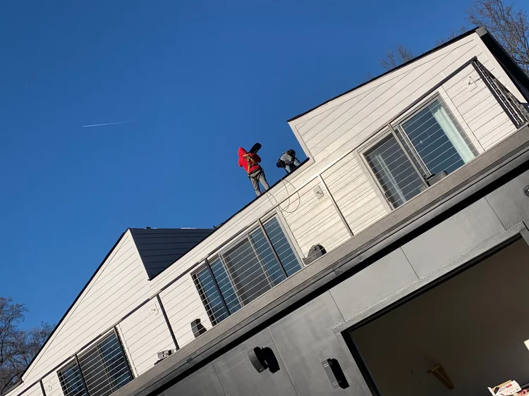Residential roof and siding replacement completed by CS1 Construction in the Mid-Atlantic.